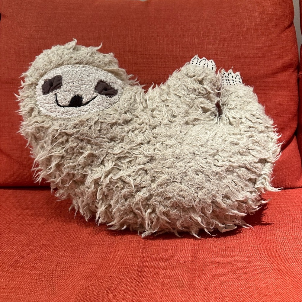 UO Sloth Throw Pillow
